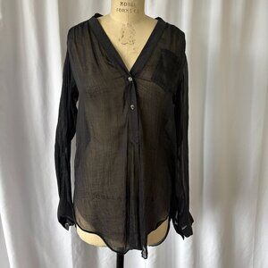 Sheer Black Blouse